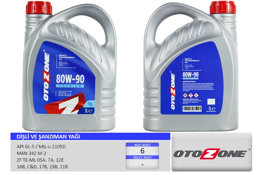 Şanzıman Yağı 80W90 3 Lt API GL-5 | CYAG0744 OTOZONE