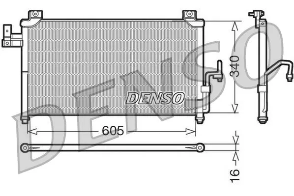 B25SF61480 Klima Radyatörü | DCN44005 DENSO