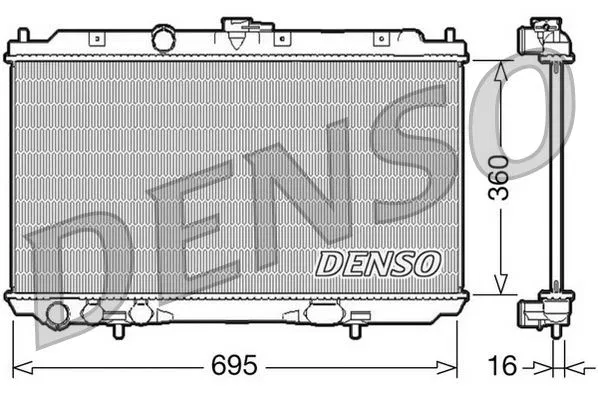 21410AV600 Su Radyatörü Nissan Primera | DRM46027 DENSO