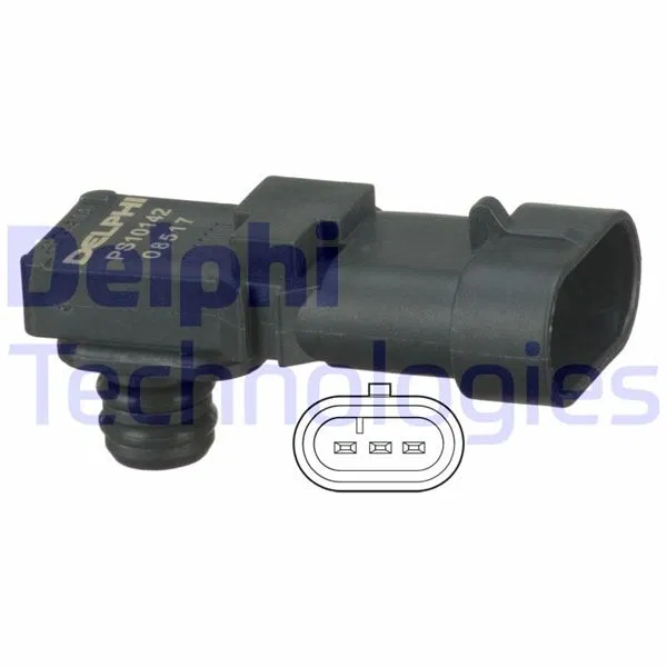93160018 Map Sensörü Dacıa Duster, Logan, Sandero, Nissan Cubıstar, Primastar, Opel Vauxhall, Vivaro, Renault Clio, Espace, Fluence, Kangoo, Laguna, Latitude | PS10142 DELPHI
