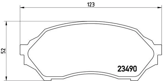 1U1H 33 28Z Fren Balatası Mazda 323 S | P49027 BREMBO