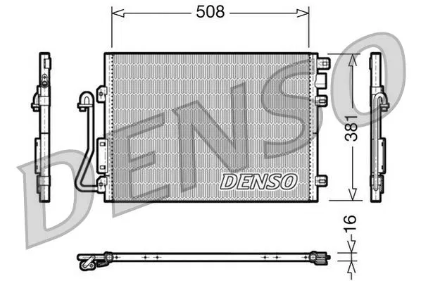 6001550660 Klima Radyatörü | DCN37001 DENSO