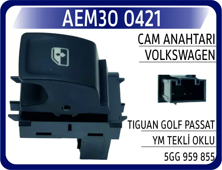 5GG959855 Cam Anahtarı VW Tiguan Golf Passat Ym Sağ Oklu | 0421 AEM