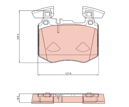 A0004208503 000 420 65 02 Disk Balata Ön Mercedes Benz Glc (X253), Glc Coupe | GDB8310 TRW