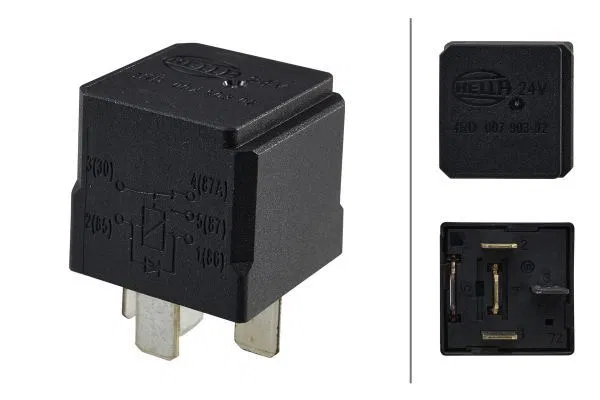 134306 Röle 24V 10/20A 5 Girisli Universal Cv | 4RD007903021 HELLA