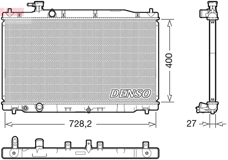 19010RZPG01 Su Radyatörü | DRM40050 DENSO