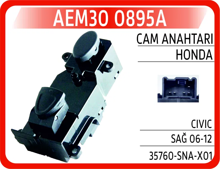 35760SNAX01 Cam Anahtarı Honda Civic Sağ 06-12 | 0895A AEM