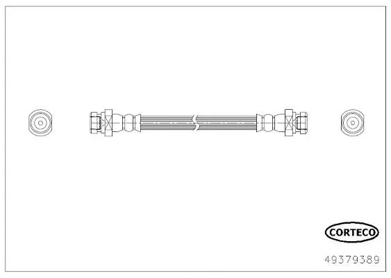 4806P3 Fren Hortumu Citroen C-Zero | 49379389 CORTECO