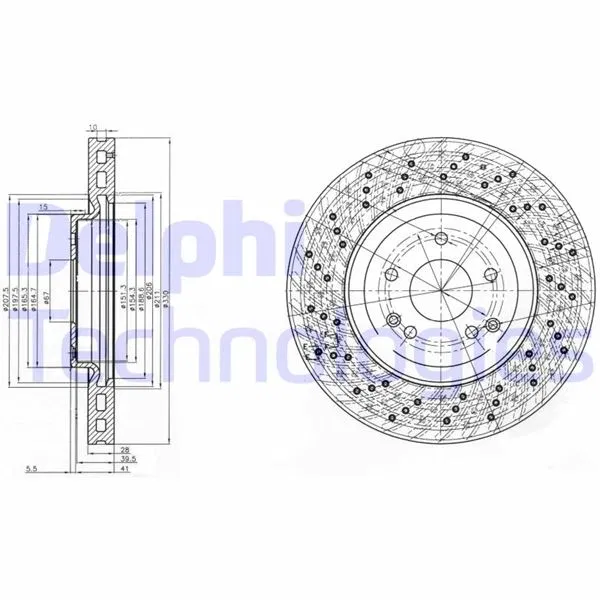 2034211312 Fren Diski | BG3985C DELPHI
