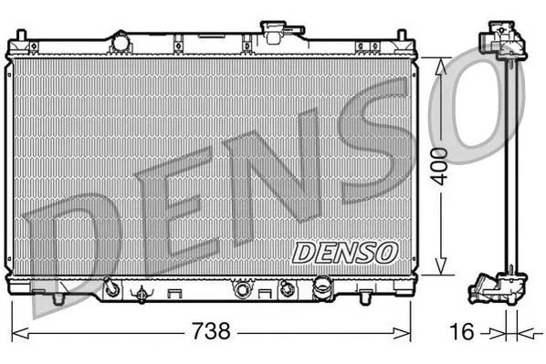 19010PNB901 Su Radyatörü Honda CR-V II | DRM40012 DENSO