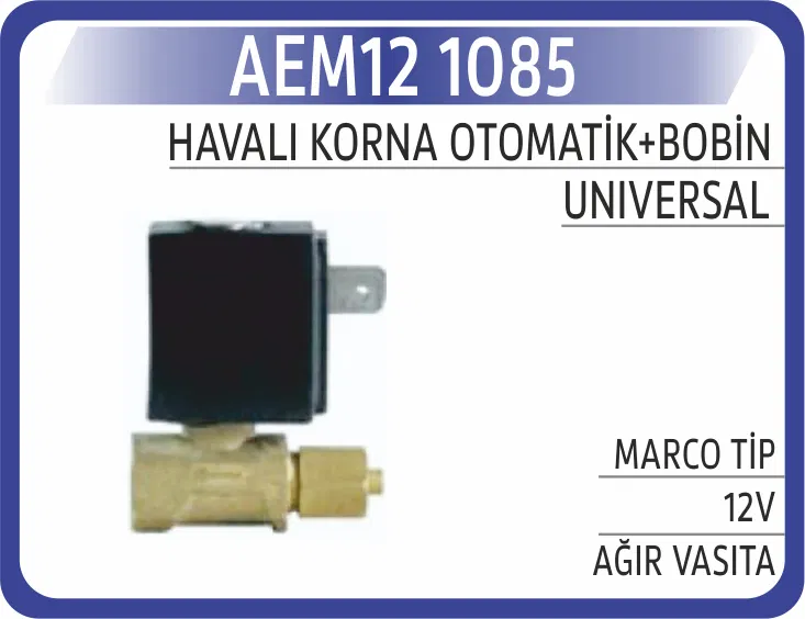 MARCO-1 Havalı Korna OTOMATİK+BOBİN Marco Tip 12V | 1085 AEM
