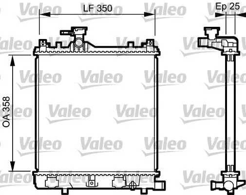 1770075F00 Radyatör Suzuki Wagon R | 734917 VALEO