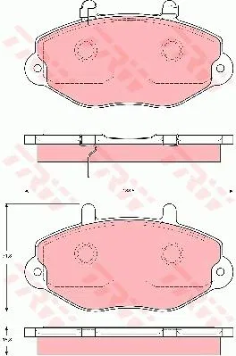92VB2K021BE Disk Balata Ford Transit | GDB1573 TRW