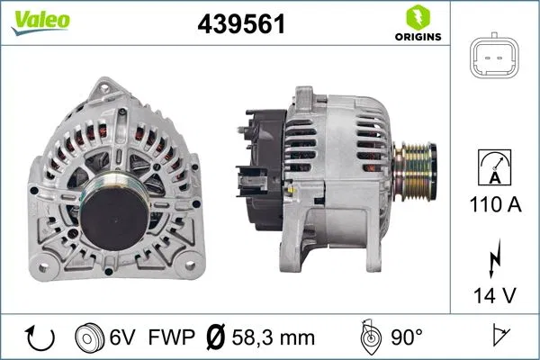 7711368356 Alternatör Renault | 439561 VALEO