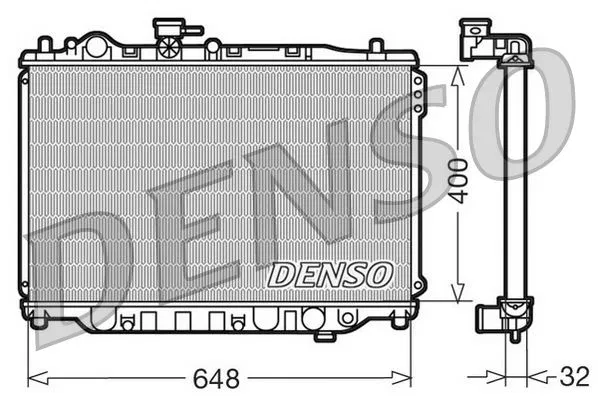 F8B715200A Su Radyatörü Mazda 626 III | DRM44007 DENSO