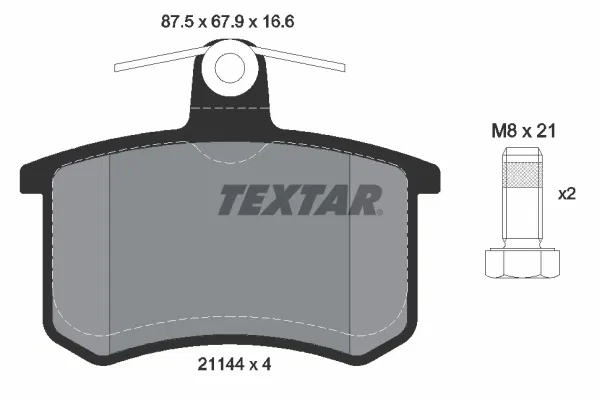 4A0698451 Fren Balatası | 2114401 TEXTAR