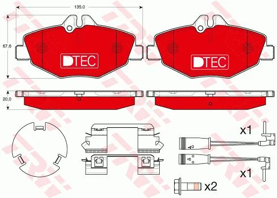 0034206520 Disk Balata Mercedes-Benz E-Class | GDB1542DTE TRW