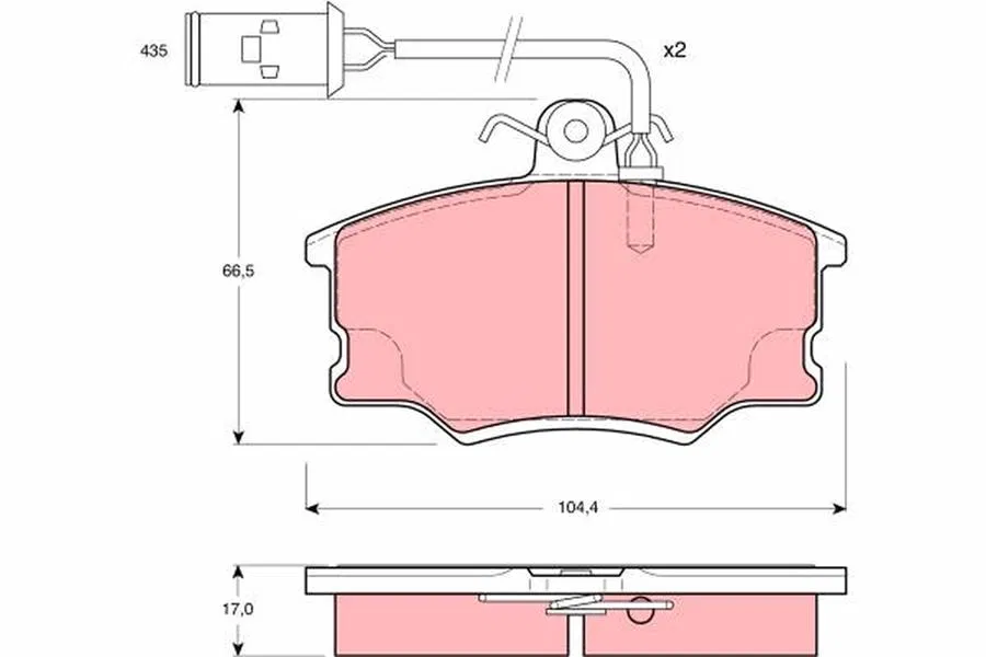 0000060743570 Disk Balata Alfa Romeo 164 | GDB1054 TRW