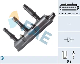 1208091 Ateşleme Bobini Opel Corsa D | 80258 FAE