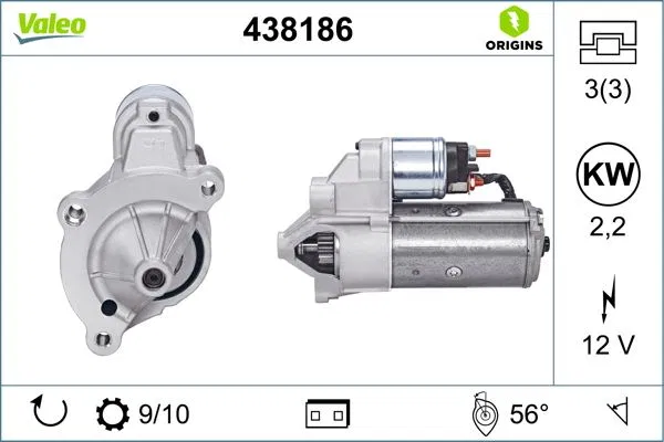 5802.F6 Marş Motoru PSA Jumper Boxer | 438186 VALEO
