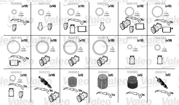 Klima Sistemi O Ring Set | 509204 VALEO