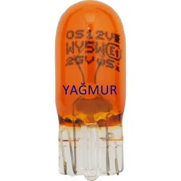 Turuncu Ampül 24V B.DİPSİZ 5W | T24T10 ALIYA