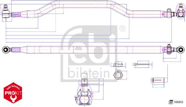 0042115532 Rot Mili Iveco | 185893 FEBI