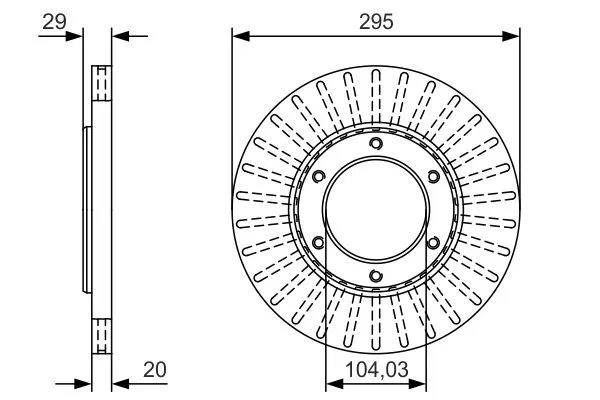 40206C7001 Fren Diski Nissan Patrol Hardtop | 0986479U33 BOSCH