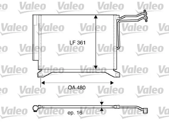 64536453691 Kondenser BMW Mini One D | 817837 VALEO