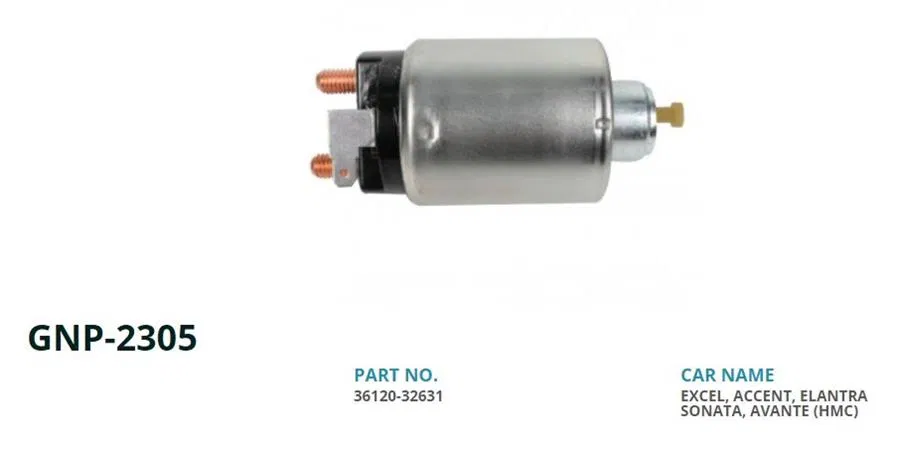 36120-32631 12V Kia Rio-Hyundai Accent (Yan Fişli) (Orjinal) | 2305 GENON
