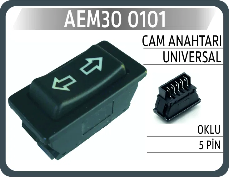 0101 Cam Anahtarı Universal Oklu 5 Pin | AEM