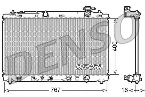 16400AD010 Motor Su Radyatörü | DRM50030 DENSO