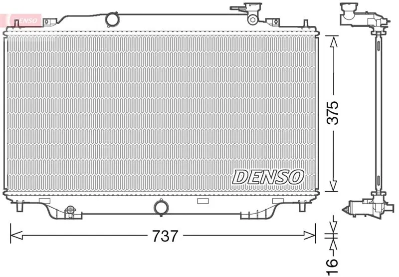 PE2015200 Su Radyatörü | DRM44042 DENSO