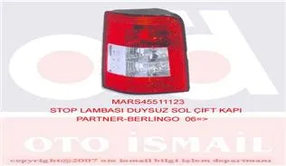 6350.CX Stop Lambası Duysuz Sol Çift Kapı PARTNER-BERLINGO | 511123 MARS