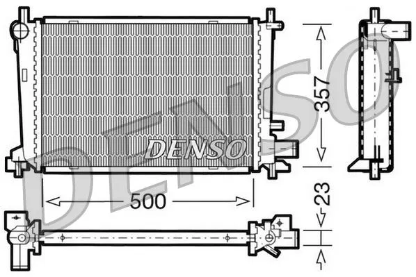 1001859 Su Radyatörü | DRM10038 DENSO