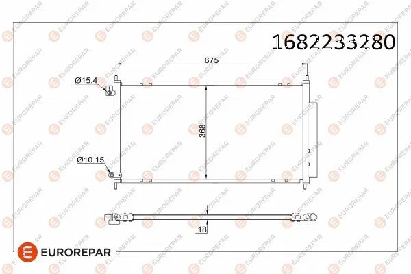 80110SEA003 Klima Radyatörü (Kondenser) Honda Accord 2.0L | 1682233280 EUROREPAR