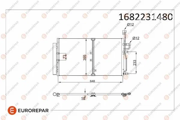 20759648 E:KLİM Kondens Opel Antara A | 1682231480 EUROREPAR