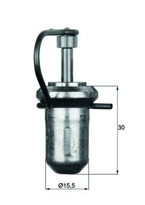 0012039575 Termostat Thermostat İnsert Mercedes-Benz | TX10330 MAHLE