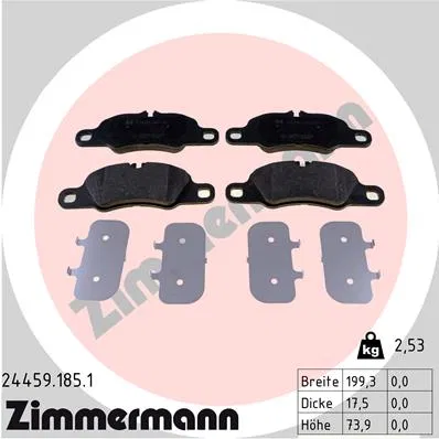 98135193000 Fren Balata | 24459.185.1 ZIMMERMANN