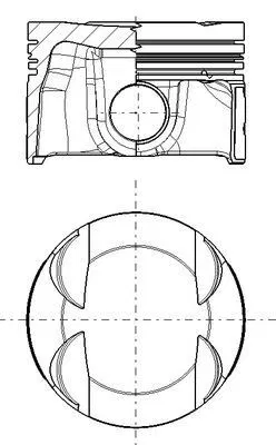 Piston Complete | 028PI00181002 MAHLE