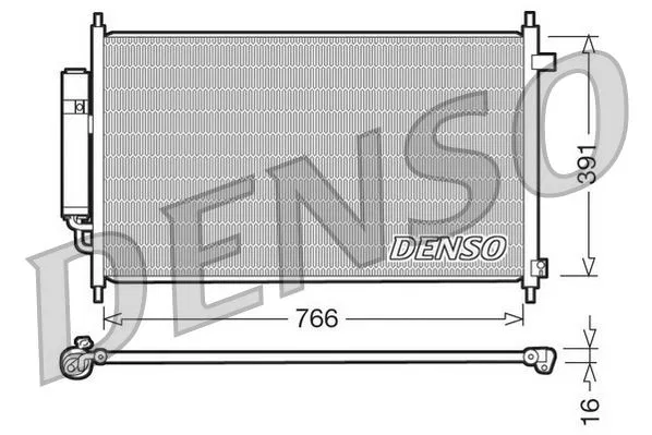 80110SJD003 Klima Radyatörü | DCN40004 DENSO
