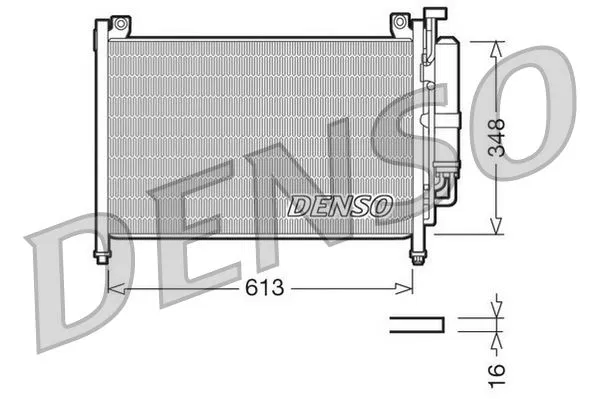 DF7161480C Klima Radyatörü Mazda 2 | DCN44002 DENSO