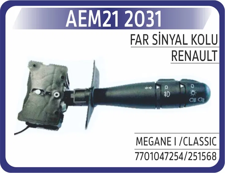 7701047254 Far Sinyal Kolu Renault Megane I 96- Kangoo 97 | 2031 AEM