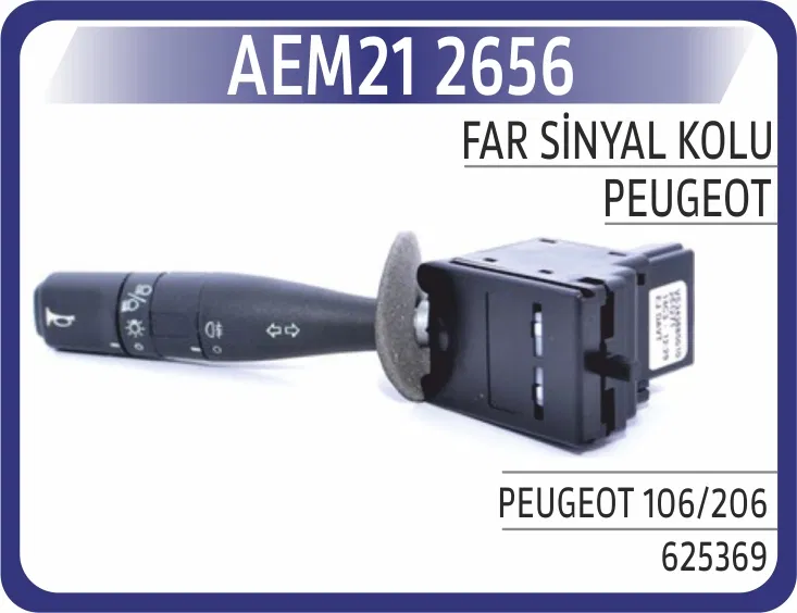 625369 Far Sinyal Kolu Peugeot 106/206 | 2656 AEM