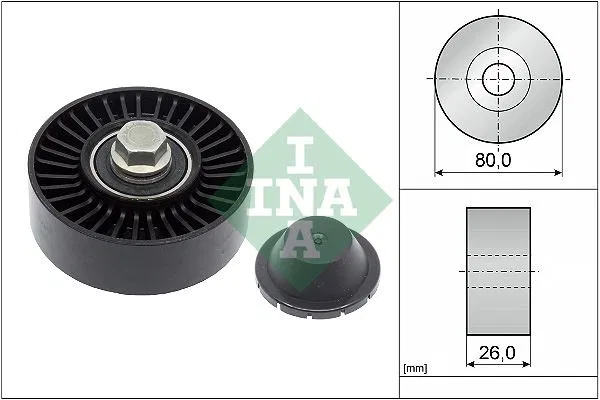 11287535860 Alternatör Gergi Rulmanı BMW E81-E87-E88-E90-E91-E92-E93-E60-E61-E63-E64-E65-E83-E84-E85-E89-E70 | 532051210 INA