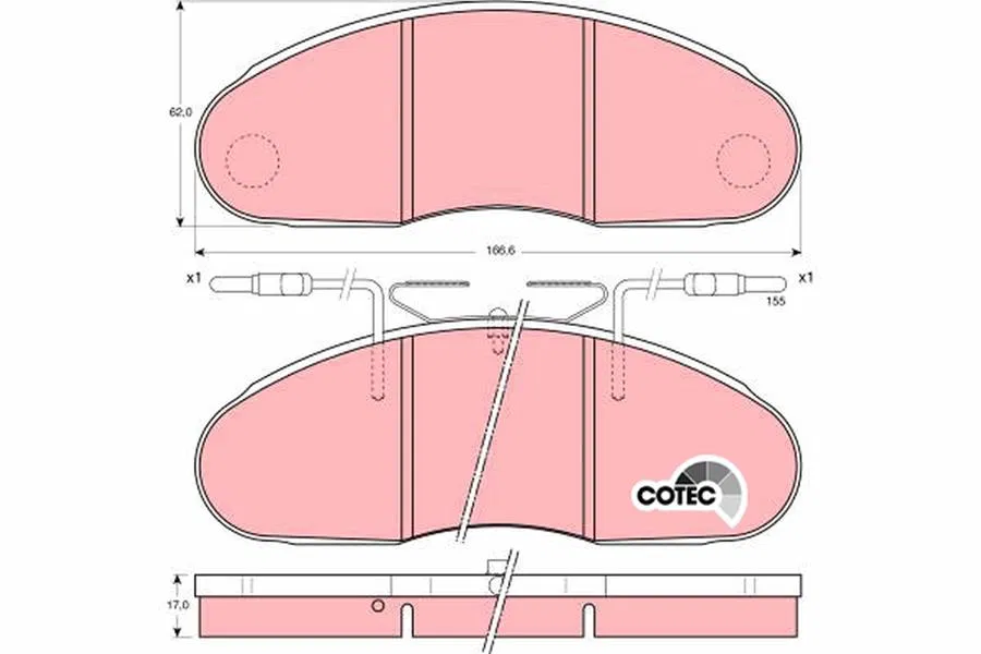 069030810 Disk Balata Nissan Cabstar E | GDB1077 TRW