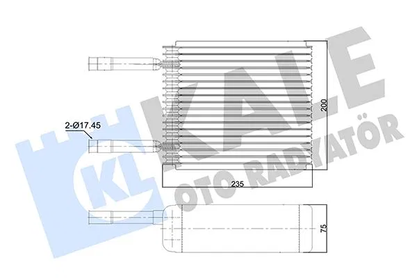 YS6H19850AA YS6H Evaporator Ford FIESTA-KA 96- | 350015 KALE