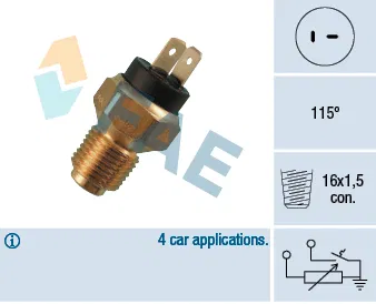 4824207 Sogutucu Akiskan Sensoru Fiat Croma Punto 92-99 | 34020 FAE