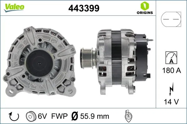 125811009 Alternatör VW Group | 443399 VALEO