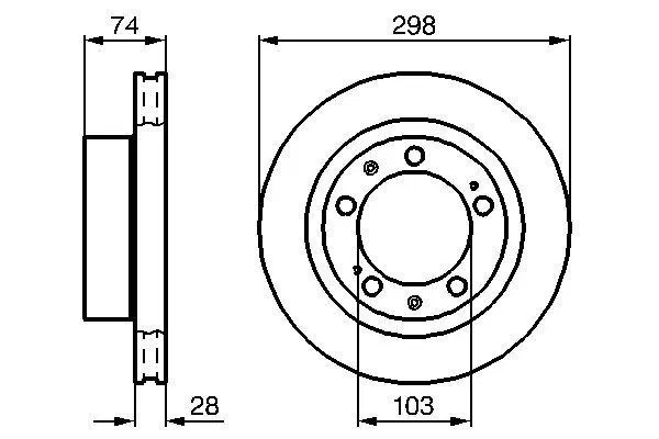 95135104101 Fren Diski Porsche 944 | 0986478418 BOSCH